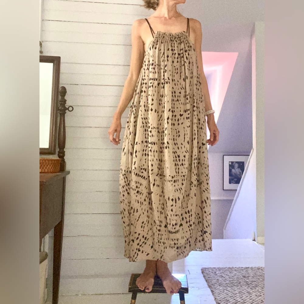 Barrel/lantern maxi dress